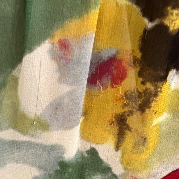 Anthropologie Meadow Rue Maxi Dress with black sash belt Size 0 - Picture 4 of 5